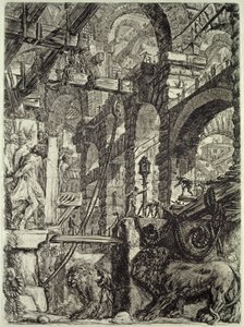 Carceri (Prisión) V, 1760 de Giovanni Battista Piranesi